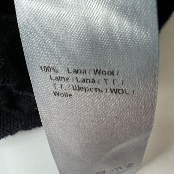 ROBERTO CAVALLI Sweater Pullover Lana Wool lightweight Blue Knit 3D Details Sz M - Picture 6 of 6